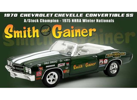 Pre-Order – 1970 Chevrolet Chevelle Convertible SS *Smith & Gainer*, green 1:18 Acme Diecast Model (acme1805531) – ETA. October/November 2026
