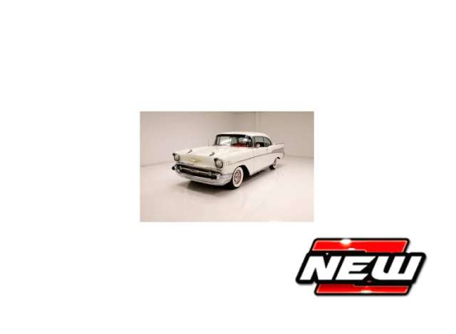 Pre-Order – 1957 Chevrolet Bel Air Coupe, white 1:18 Maisto Model (mai31477W) – ETA. TBC