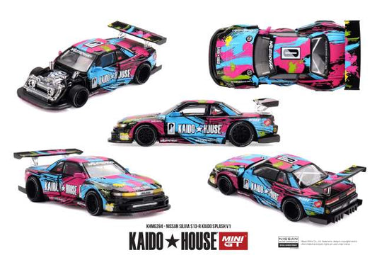 Pre-Order – 1991 Nissan Silvia S13-R Kaido Splash V1, various 1:64 Mini GT Model (MGTKHMG284) – ETA. January 2027