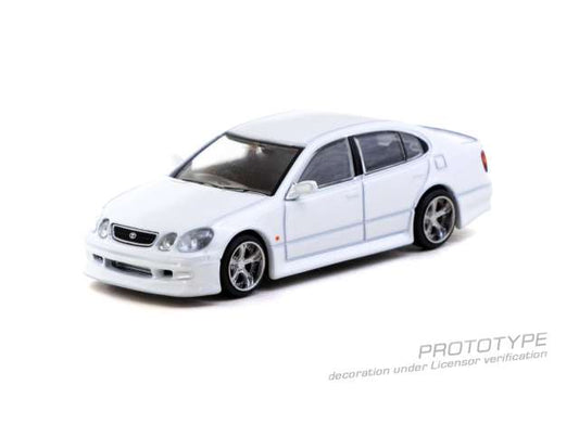 Pre-Order – 1999 Toyota Aristo JZS161 V300, vertex white 1:64 Tarmac Model (TC-T64G-081-WH) – ETA. January 2027