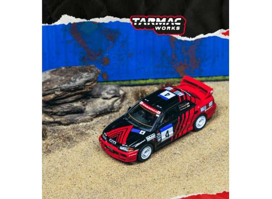 Pre-Order – 1998 Mitsubishi Lancer EVO III WRC #4 Yoshihiro Kataoka China Rally, red/black 1:64 Tarmac Model (TC-T64G-050-98CR04-BL) – ETA. January 2027