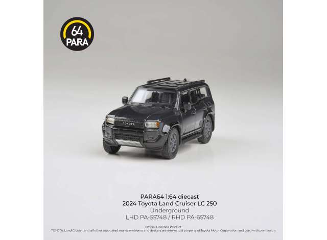 Pre-Order – Land Cruiser 250 Prado Underground, black 1:64 Para64 Model (pa65748) – ETA. October/November 2026