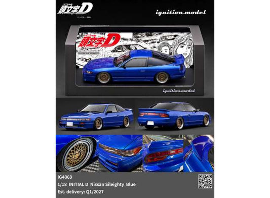 Pre-Order – INITIAL D Nissan Sileighty, blue 1:18 Ignition Model (IG4069) – ETA. April/May 2027