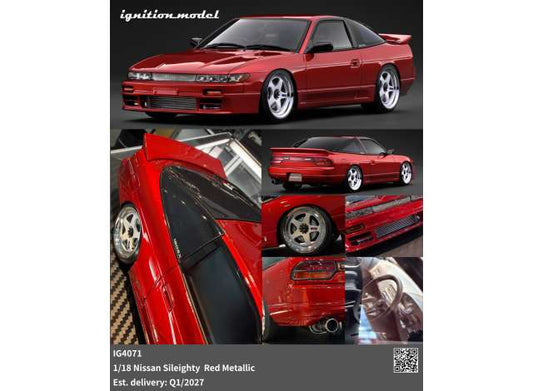 Pre-Order – Nissan Sileighty, red metallic 1:18 Ignition Model (IG4071) – ETA. April/May 2027