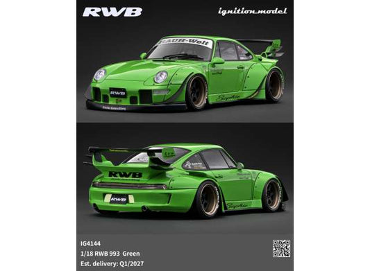 Pre-Order – RWB 993, green 1:18 Ignition Model (IG4144) – ETA. April/May 2027