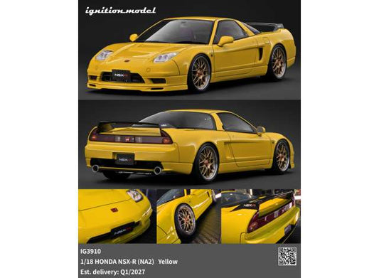 Pre-Order – Honda NSX-R (NA2), yellow 1:18 Ignition Model (IG3910) – ETA. April/May 2027