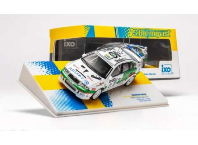 Pre-Order – 2001 Skoda Octavia WRC #21 S.Blomqvist/A.Goni Rally Finland, white/green 1:43 IXO Models Model (ixoRAC465SB-002SP) – ETA. July/August 2026