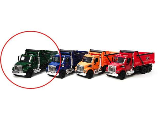 Pre-Order – Western Star 47X (Dump Truck), green in window box 1:66 Kinsmart Model (KT11003Wg) – ETA. December 2026