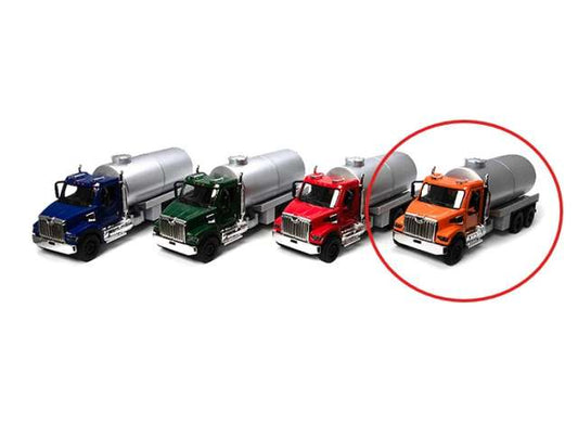 Pre-Order – Western Star 47X (Fuel Truck), orange in window box 1:66 Kinsmart Model (KT11004Wo) – ETA. December 2026