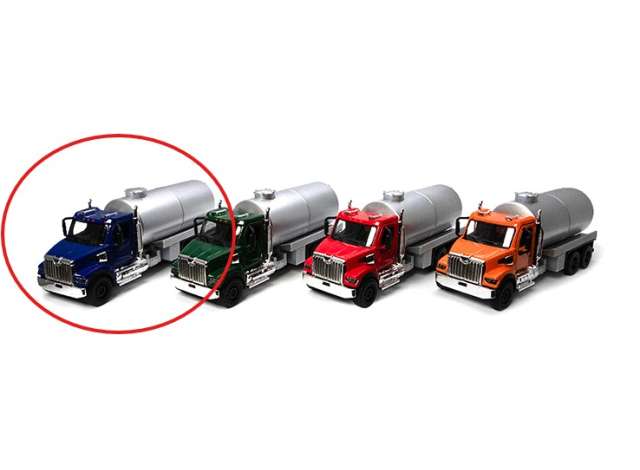Pre-Order – Western Star 47X (Fuel Truck), blue in window box 1:66 Kinsmart Model (KT11004Wb) – ETA. December 2026
