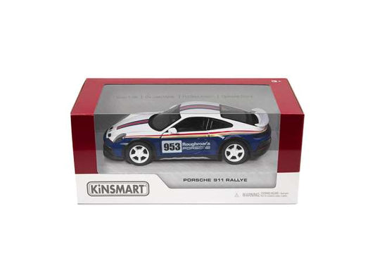 Pre-Order – Porsche 911 Rallye *Livery Edition*, white 1:36 Kinsmart Model (KT5467WFB) – ETA. December 2026