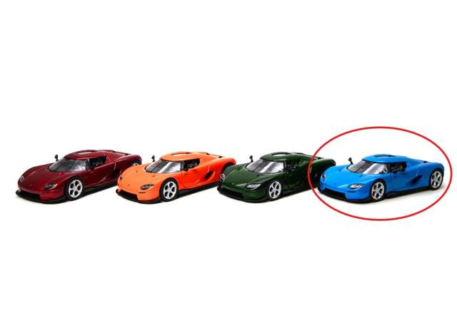 Pre-Order – Koenigsegg CC850, blue 1:34 Kinsmart Model (KT5485Wb) – ETA. December 2026