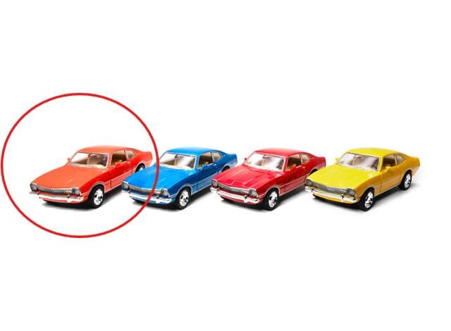 Pre-Order – 1974 Ford Maverick, orange 1:38 Kinsmart Model (KT5488Wo) – ETA. December 2026
