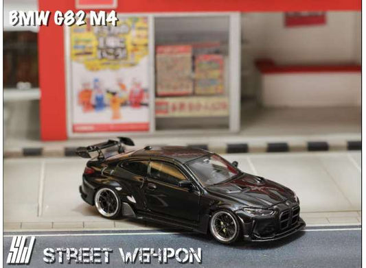 Pre-Order – Custom G82 M4 with perforated hood, black 1:64 Street Weapon Model (STW281) – ETA. January/February 2027