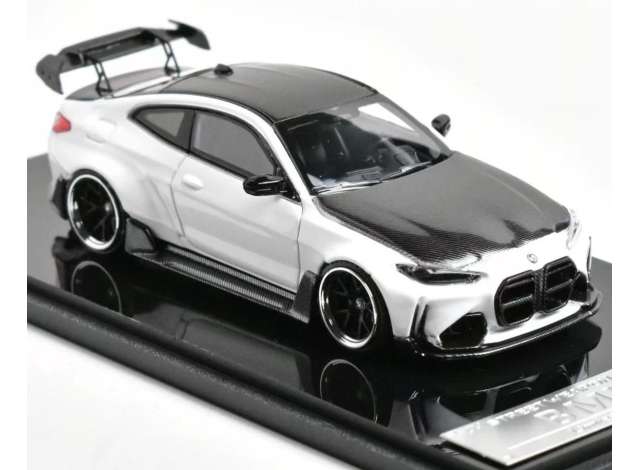 Pre-Order – Custom G82 M4 with carbon hood, white 1:64 Street Weapon Model (STW293) – ETA. January/February 2027