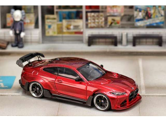 Pre-Order – Custom G82 M4 with perforated hood, full carbon red 1:64 Street Weapon Model (STW297) – ETA. January/February 2027