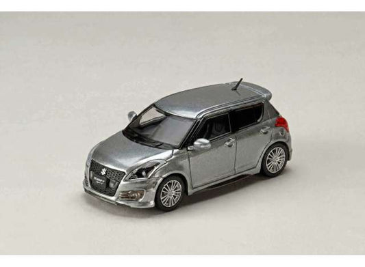 Pre-Order – Suzuki Swift Sport ZC32S Genuine Aero Parts, premium silver metallic 1:64 Hobby Japan Model (HJ642082S) – ETA. December 2026