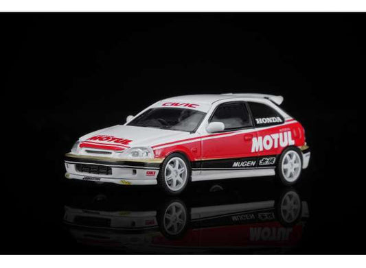 Pre-Order – 2012 Honda Civic Type R (EK9) *MOTUL*, white/red 1:64 Motorhelix Model (MH65018) – ETA. March 2027