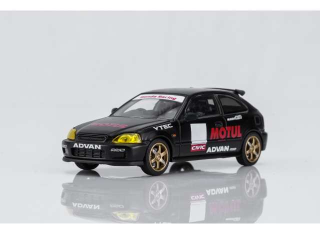Pre-Order – 2012 Honda Civic Type R (EK9) *MOTUL* No good Racing, black 1:64 Motorhelix Model (MH65024) – ETA. March 2027