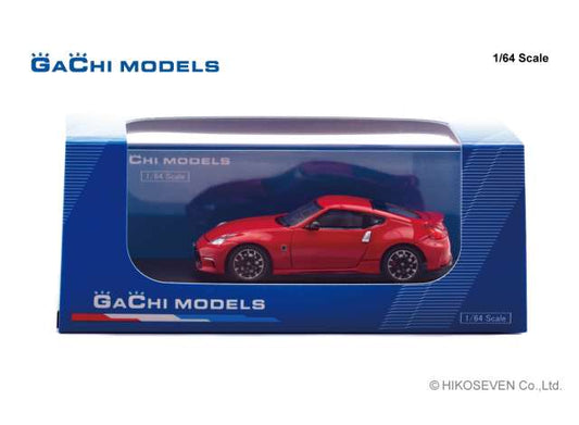 Pre-Order – 2014 Nissan Fairlady Z Nismo, vibrant red 1:64 Gachi Models Model (GM64002RE) – ETA. December 2026