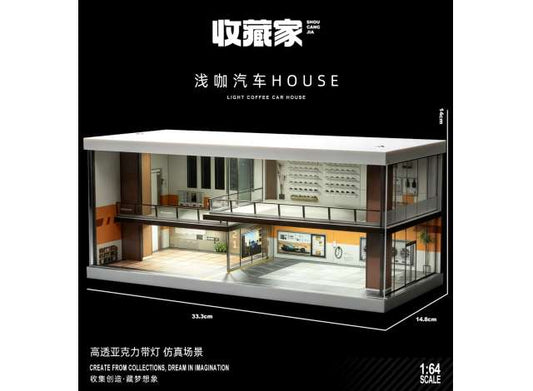 Pre-Order – Light Coffee Car House, various 1:64 Black Box Diorama Model (SCJ-82075) – ETA. January 2027
