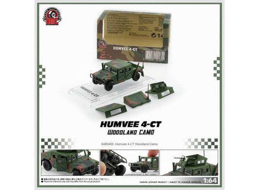 Pre-Order – Humvee 4-CT, Woodland Camo 1:64 BM Creations Model (BM64B0460) – ETA. November 2026