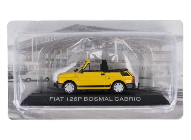 Pre-Order – #FIA3A 1/43 Fiat 126P *BOSMAL CABRIO*, yellow 1:43 Magazine Models Model (mag43FiatBOSMAL) – ETA. November 2026