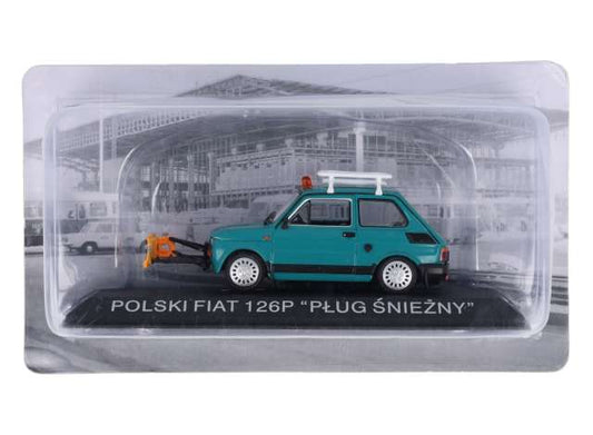 Pre-Order – #FIA6 1/43 Polski Fiat 126P *PLUG SNIEZNY*, blue 1:43 Magazine Models Model (mag43FiatPLUG) – ETA. November 2026