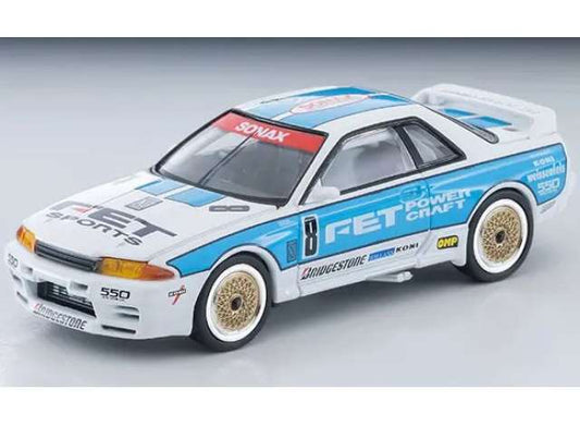 Pre-Order – 1993 FET Sports GT-R, white/blue 1:64 Tomica Limited Vintage Model (TLLV-N234g) – ETA. March 2027