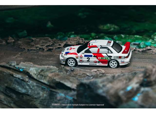 Pre-Order – 1996 Mitsubishi Lancer EVO III #2 Ari Vatanen/Christian Gilbert Hong Kong Beijing Rally Winner, various 1:64 Tarmac Model (TC-T64G-050-96HKBR02) – ETA. March 2027
