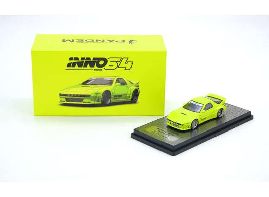 Pre-Order – Mazda RX7 (FC3S) *Pandem x Rocket Bunny*, green 1:64 Inno Models Model (IN64-RX7FCP-TMCS25) – ETA. December 2026