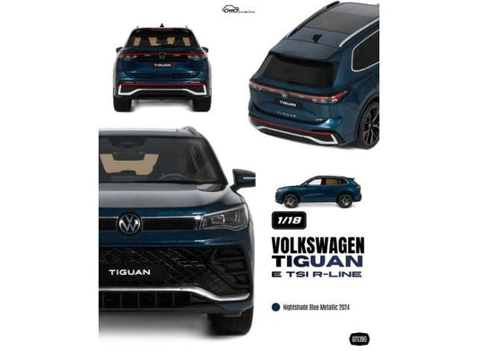 Pre-Order – 2024 Volkswagen Tiguan E TSI R-Line *Resin series*, nightshade blue metallic 1:18 OttOmobile Miniatures Model (OT1390) – ETA. March 2027