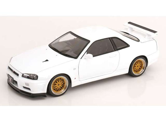 Pre-Order – 2001 Nissan Skyline GT-R R34 V-Spec II with BBS-rims, white 1:12 KK - Scale Model (KKDC120213-2) – ETA. December 2026