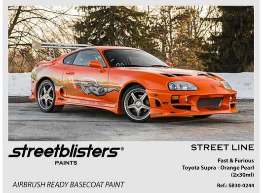 Pre-Order – Fast & Furious Toyota Supra Orange Pearl  2x30ml 1:0 Streetblisters Model (SB30-0244) – ETA. November 2026