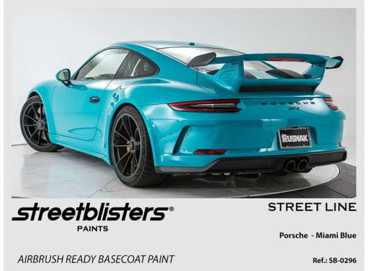 Pre-Order – Porsche Miami Blue 30ml 1:0 Streetblisters Model (SB30-0296) – ETA. November 2026