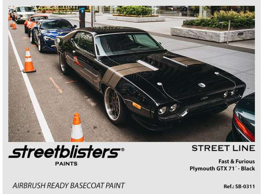 Pre-Order – Fast & Furious Plymouth GTX 71' Black 30ml 1:0 Streetblisters Model (SB30-0311) – ETA. November 2026