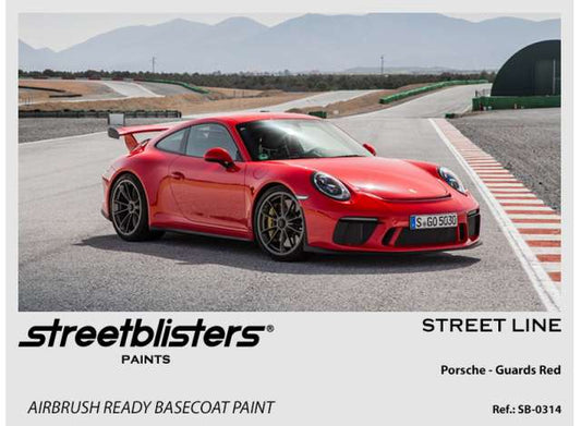 Pre-Order – Porsche Guards Red 30ml 1:0 Streetblisters Model (SB30-0314) – ETA. November 2026