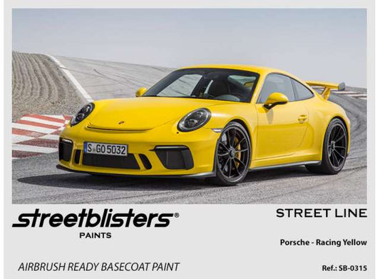 Pre-Order – Porsche Racing Yellow 30ml 1:0 Streetblisters Model (SB30-0315) – ETA. November 2026