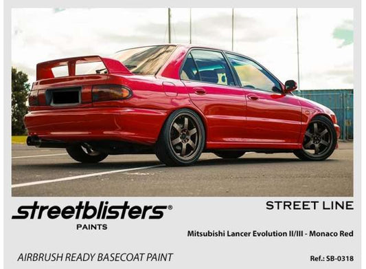 Pre-Order – Mitsubishi Lancer Evolution II/III Monaco Red 30ml 1:0 Streetblisters Model (SB30-0318) – ETA. November 2026