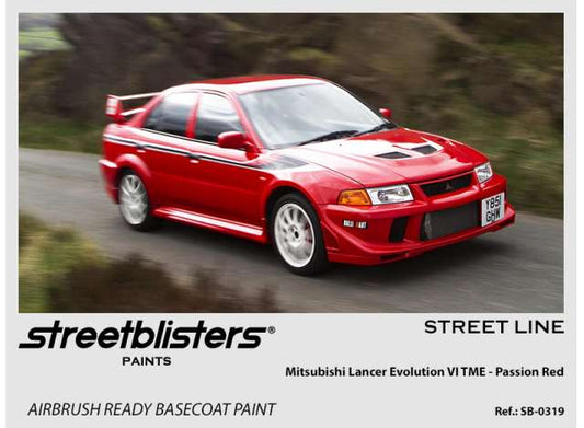 Pre-Order – Mitsubishi Lancer Evolution VI TME Passion Red 30ml 1:0 Streetblisters Model (SB30-0319) – ETA. November 2026