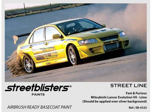 Pre-Order – Fast & Furious Mitsubishi Lancer Evolution VII Lime 30ml 1:0 Streetblisters Model (SB30-0325) – ETA. November 2026
