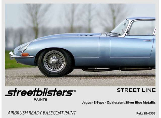 Pre-Order – Jaguar E-Type Opalescent Silver Blue Metallic  30ml 1:0 Streetblisters Model (SB30-0353) – ETA. November 2026