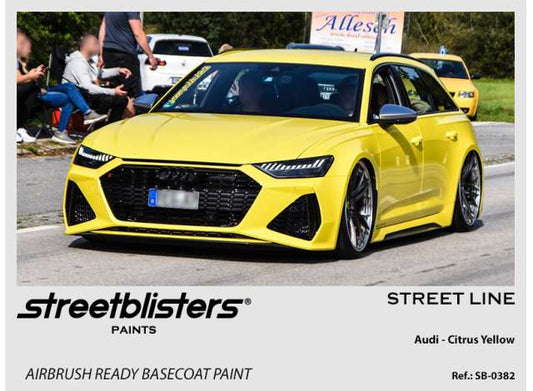 Pre-Order – Audi Citrus Yellow 30ml 1:0 Streetblisters Model (SB30-0382) – ETA. November 2026