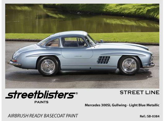 Pre-Order – Mercedes 300SL Gullwing Light Blue Metallic 30ml 1:0 Streetblisters Model (SB30-0384) – ETA. November 2026