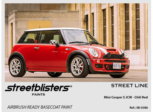 Pre-Order – Mini Cooper S JCW Chili Red 30ml 1:0 Streetblisters Model (SB30-0386) – ETA. November 2026