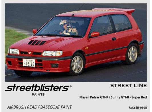 Pre-Order – Nissan Pulsar GTI-R/Sunny GTI-R Super Red 30ml 1:0 Streetblisters Model (SB30-0398) – ETA. November 2026
