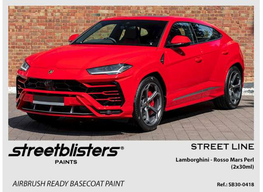 Pre-Order – Lamborghini Rosso Mars Perl 2x30ml 1:0 Streetblisters Model (SB30-0418) – ETA. November 2026