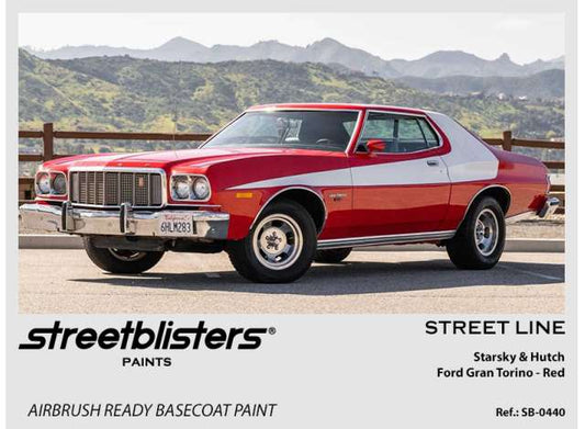 Pre-Order – Ford Gran Torino 8Starsky & Hutch* Red 30ml 1:0 Streetblisters Model (SB30-0440) – ETA. November 2026