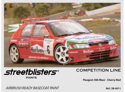 Pre-Order – Peugeot 306 Maxi Cherry Red 30ml 1:0 Streetblisters Model (SB30-6011) – ETA. November 2026