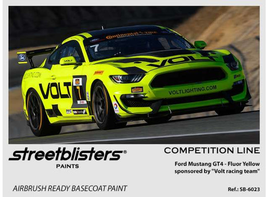 Pre-Order – Ford Mustang GT4 Volt racing Yellow 30ml 1:0 Streetblisters Model (SB30-6023) – ETA. November 2026